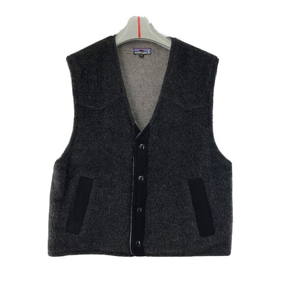 Altiplano Llama Double thickness Vaquero Vest Men's Medium Heather Gray Western